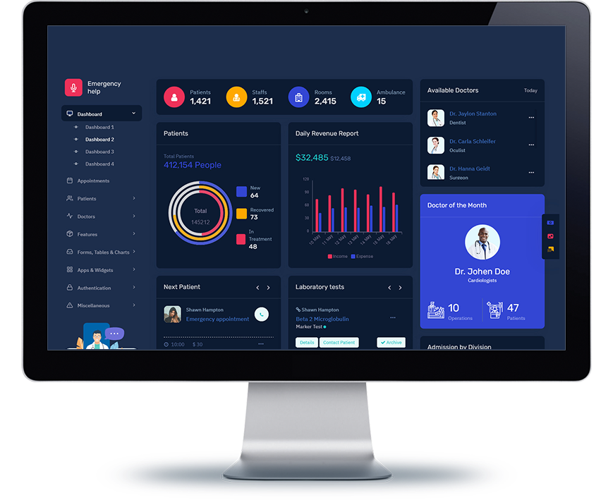 Clinical dashboard